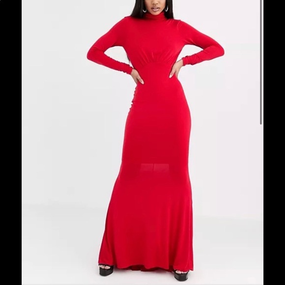 *NWT* FLOUNCE London High Neck Fishtail Maxi Dress, Size 10 - Picture 2 of 12